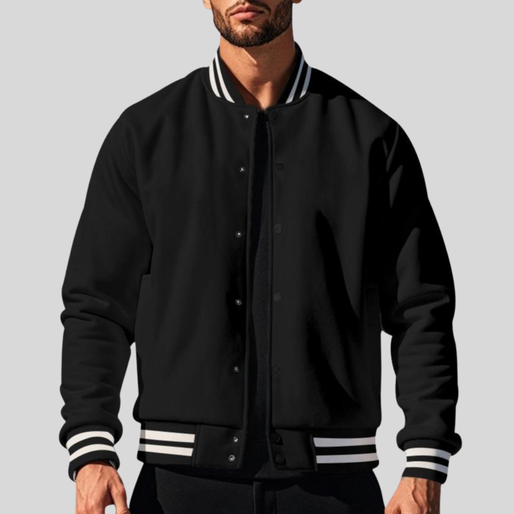 Men’s Classic Varsity Snap Jacket