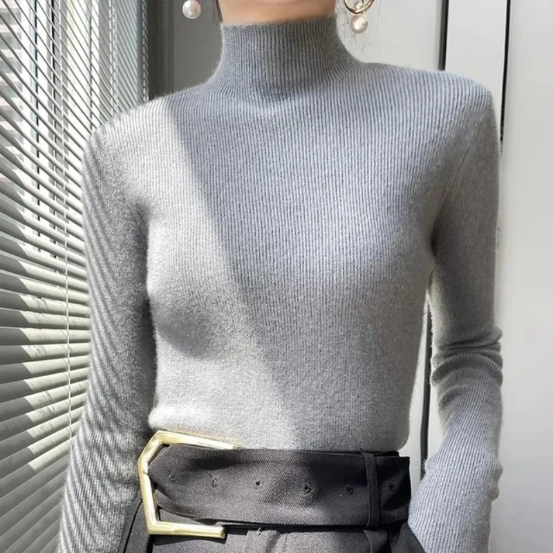 Warm Close Fit Winter Wool Sweater for Women