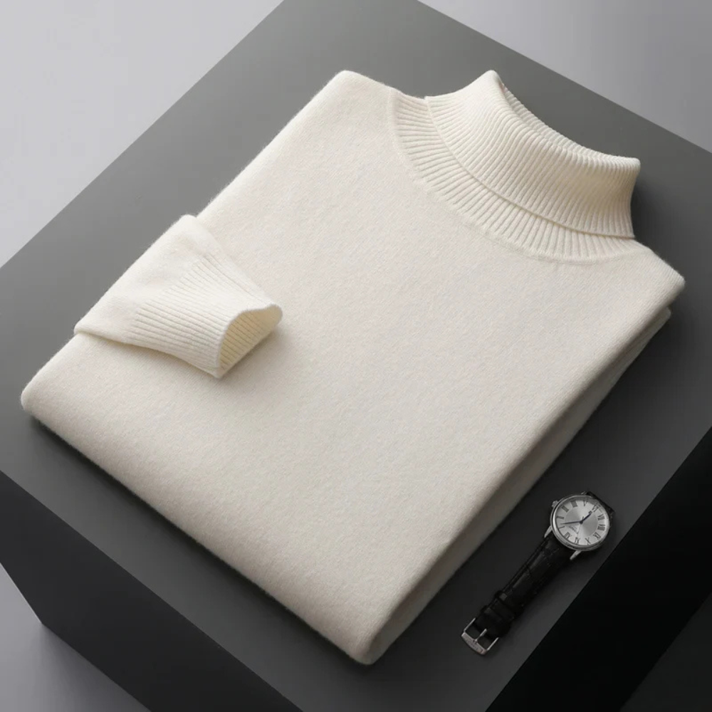 Men’s Knit Turtleneck Sweater | Elegant