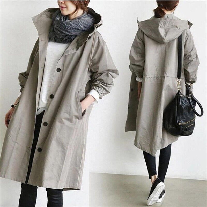 Cecilia – Women’s Lightweight Waterproof Trench Coat