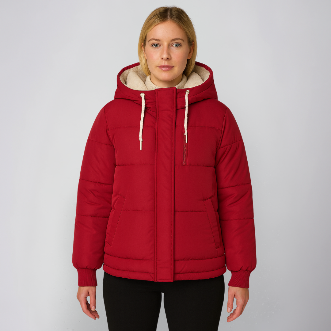 Mattea | Hooded Jacket - Fleece-Lined Winter Outerwear for Women