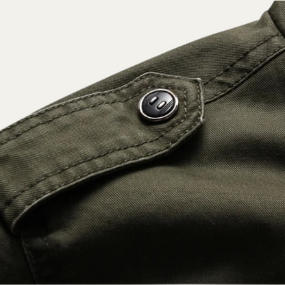 The Aberdeen Men's Trendy Cargo Cotton Jacket with Pockets