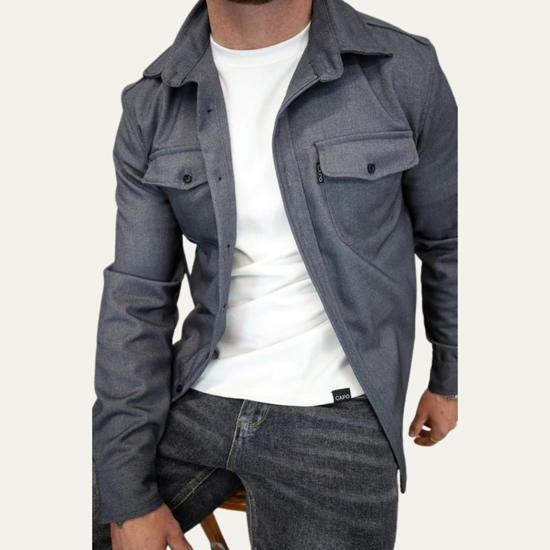 Men’s Military-Inspired Shacket