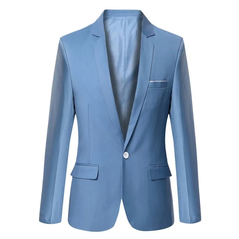 Men's Classic Tailored Fit Blazer Jacket