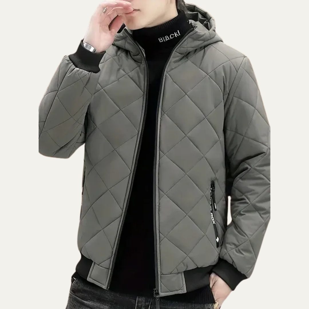 Men’s Modern Hooded Quilted Puffer Jacket