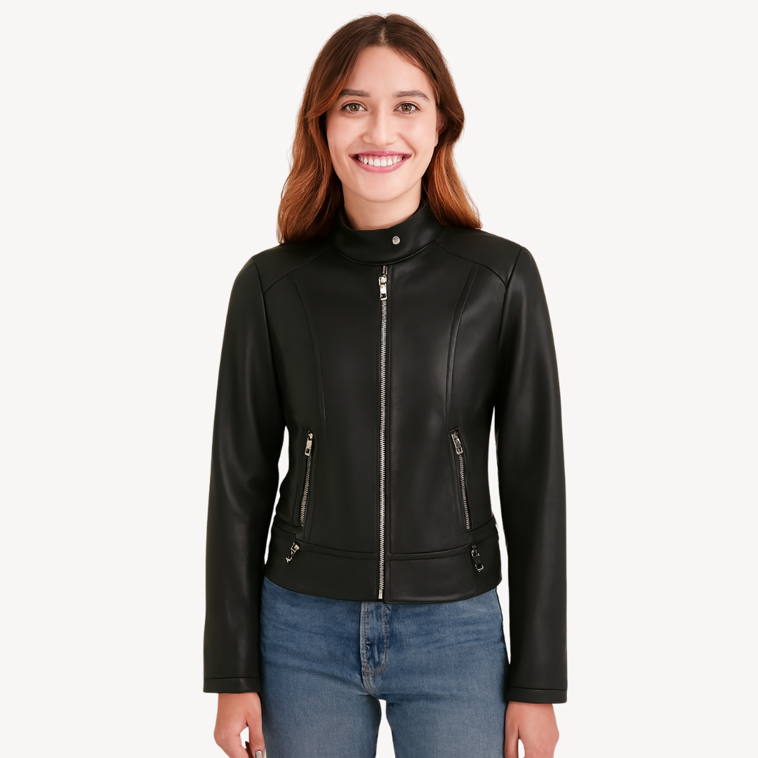 Faux Leather Jacket for Women