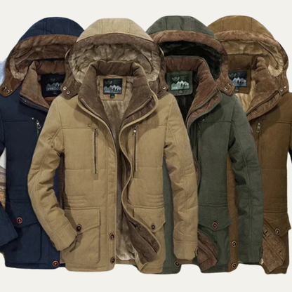 Men’s Heavy Fur Lined Winter Parka