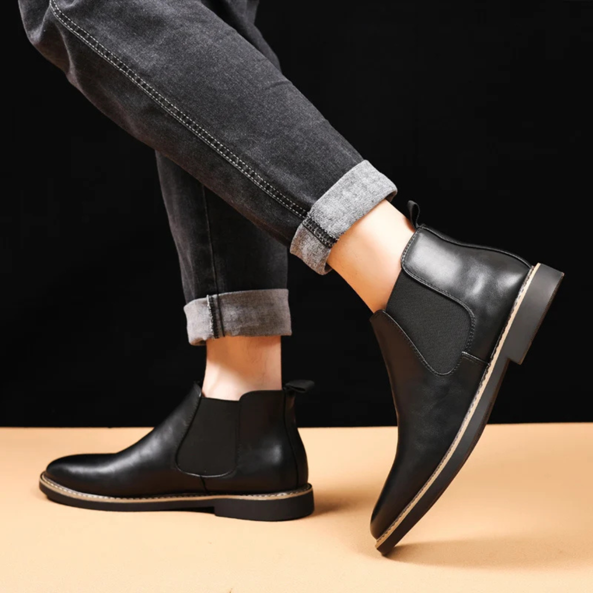 The Ascot Men’s Elegant Leather Chelsea Boots