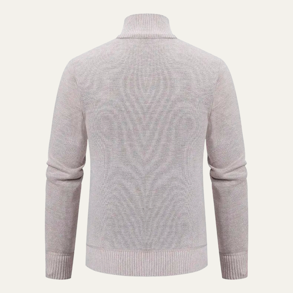 The Chianti Men’s High Neck Winter Zip Up Knit Cardigan