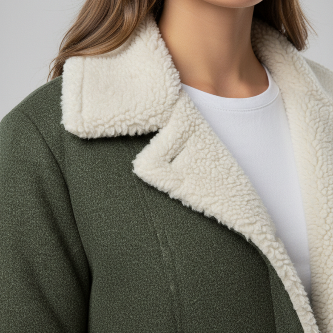 Glaiza | Winter Jacket - Soft-Lined Outerwear with Turn-Down Collar for Women