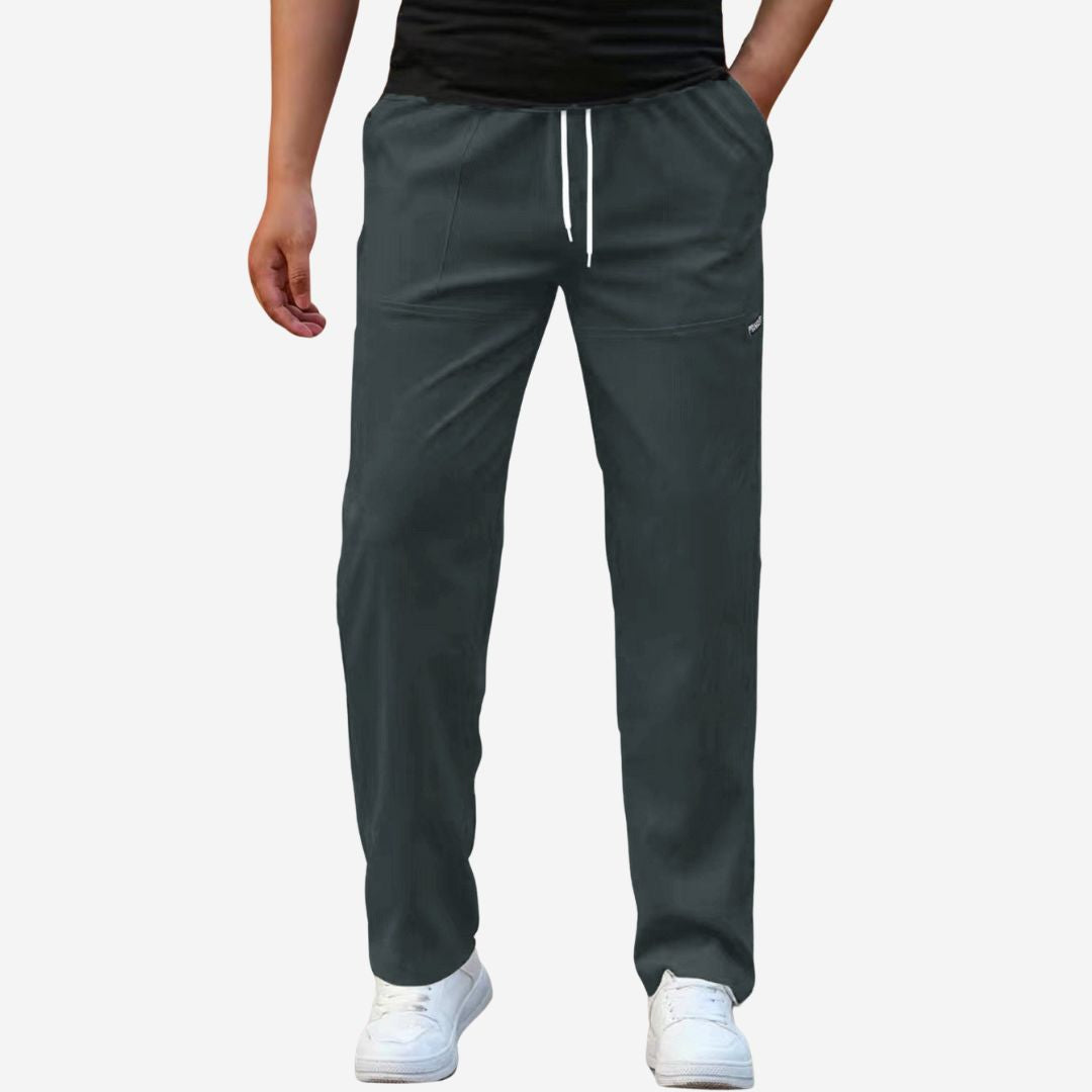 Men’s Loose Fit Casual Drawstring Athletic Trousers