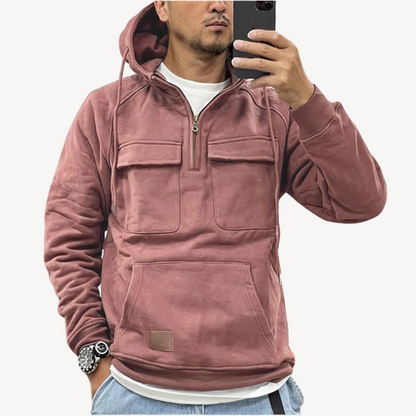 Men's Fleece Cargo Hoodie