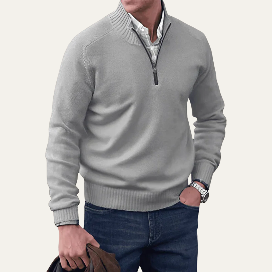 Men’s Quilted Zip-Up Utility Jacket