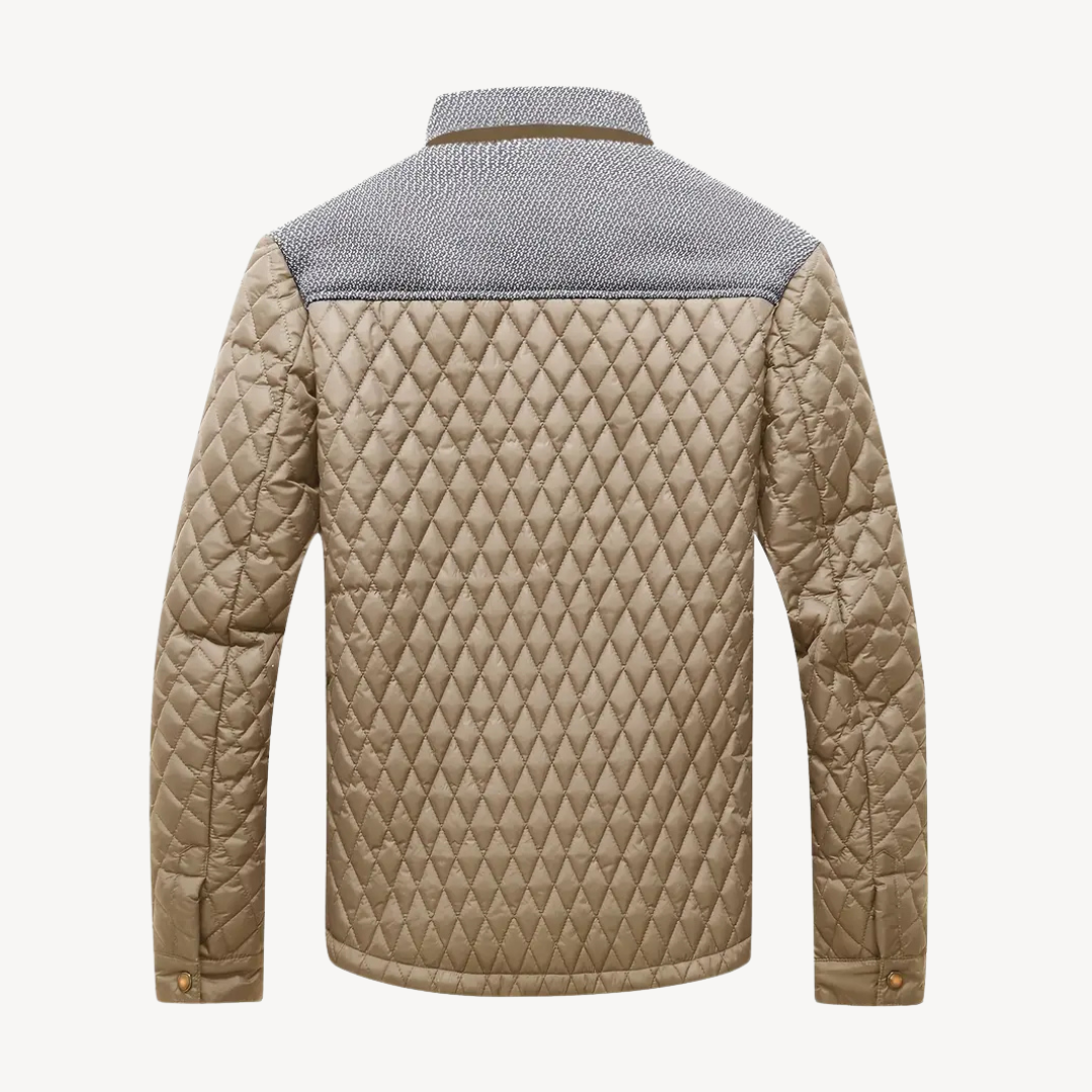 Quilted Colorblock Jacket Men