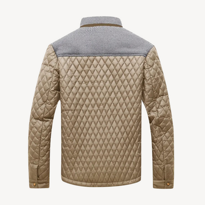 Quilted Colorblock Jacket Men