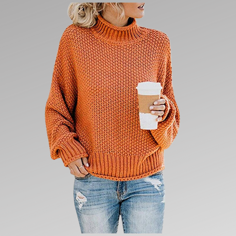 Comfy Women's Large Turtleneck Jumper Sweater