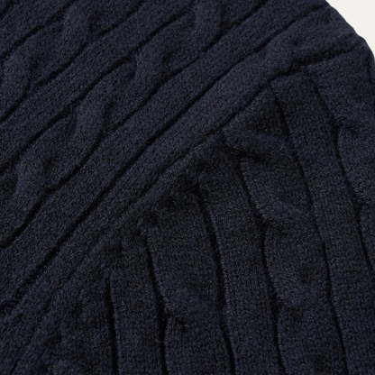 The Hever Men’s Cable Knit Crew Neck Sweater