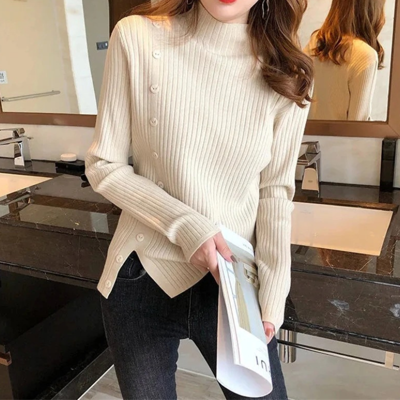 Warm Winter Crew Neck Wool Sweater