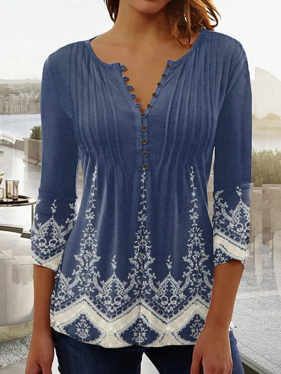 Ladies' Lightweight Comfortable Blouse with Fitted Style