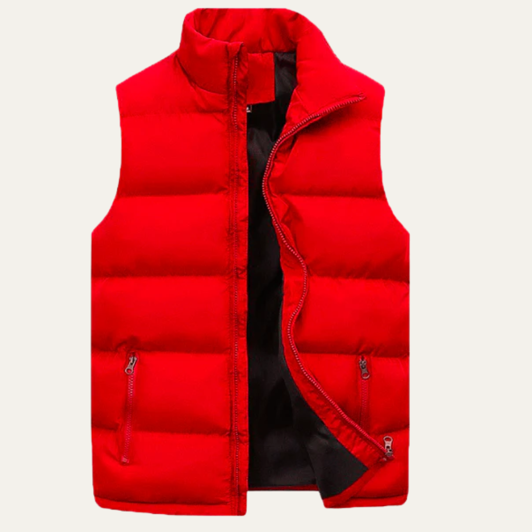 Men’s Padded Zip-Up Quilted Puffer Vest