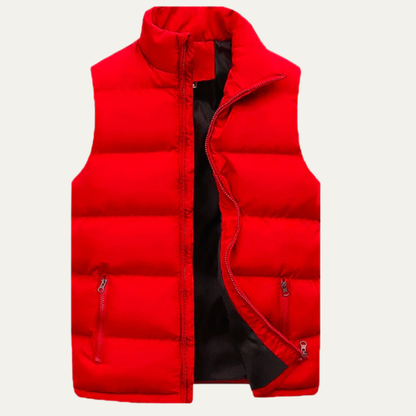 Men’s Padded Zip-Up Quilted Puffer Vest
