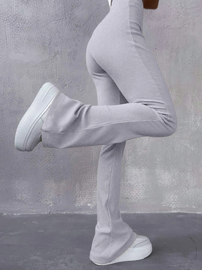 Women's Comfortable High Waist Flared Leg Pants