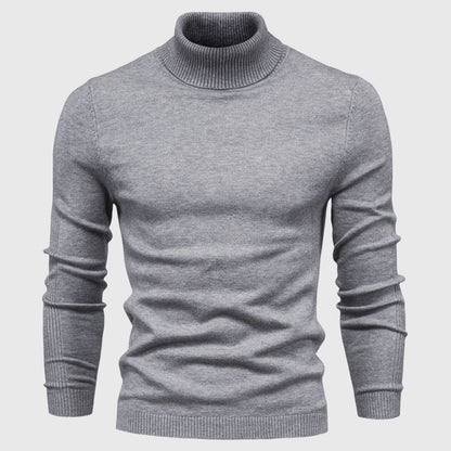 Men's Turtleneck Jumper – Soft Washable Knit for Autumn Layering