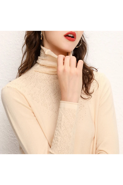 Warm Women's Cable Knit Winter Sweater
