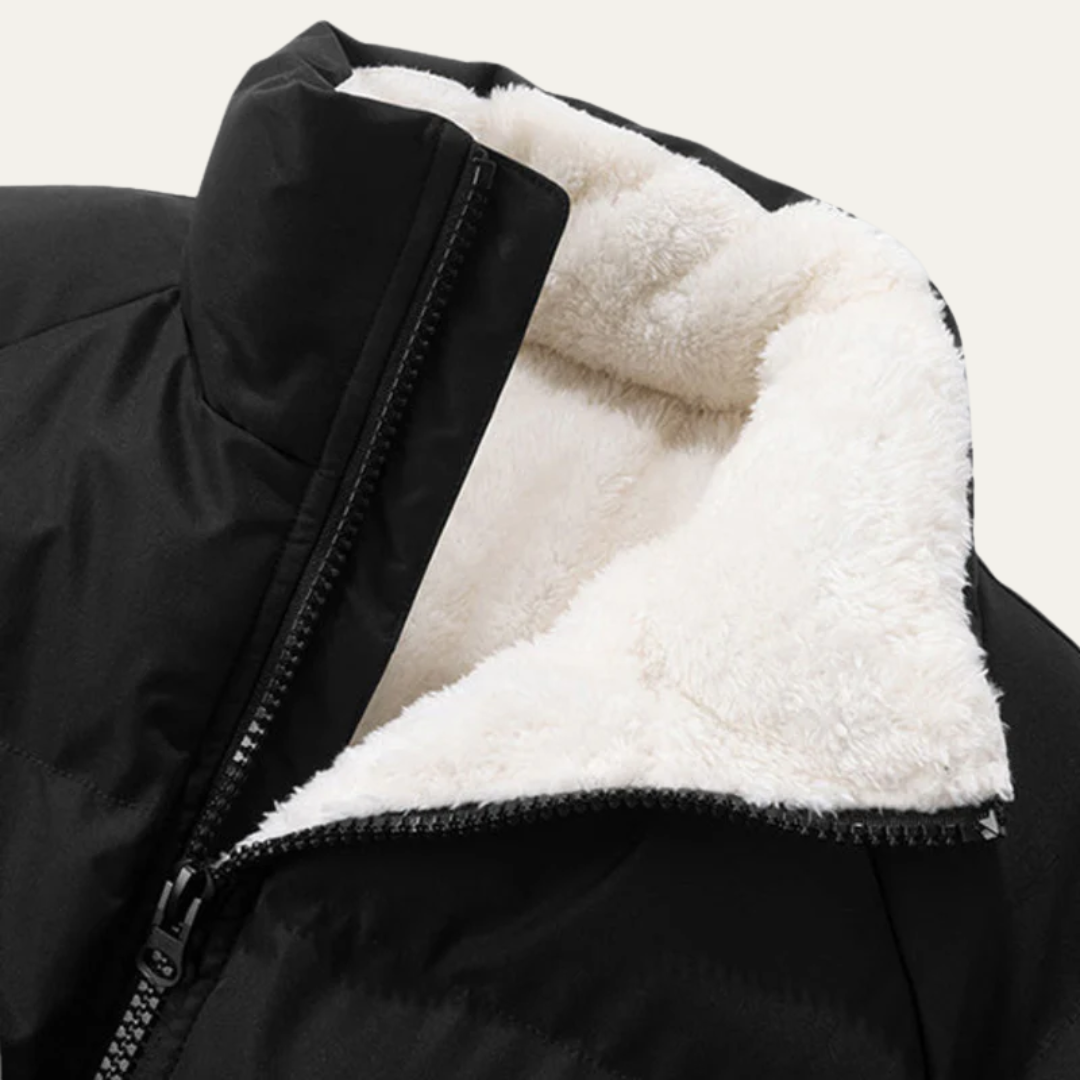 Men’s Reversible Sherpa Lined Puffer Jacket