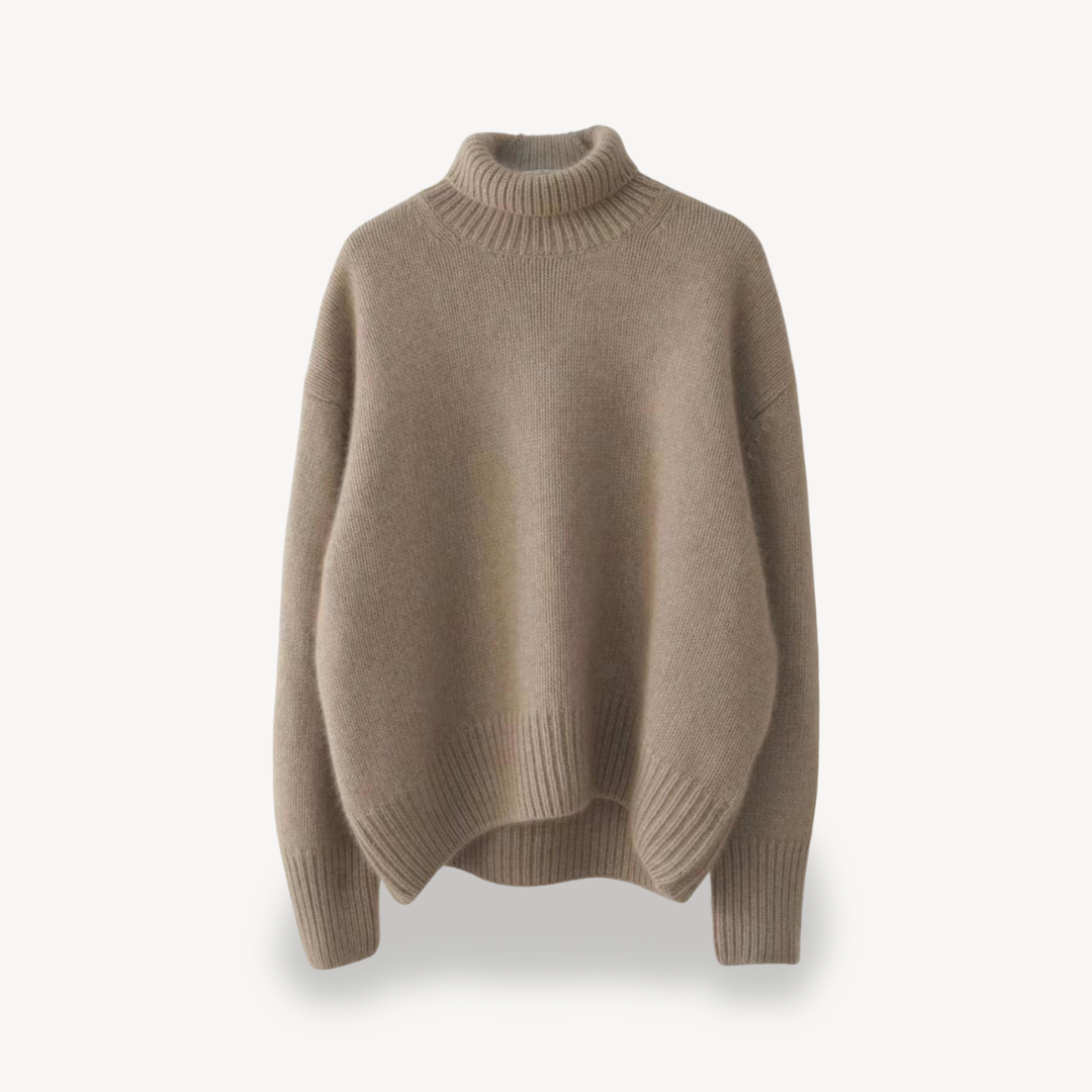 Women’s Soft Knit Fabric Turtleneck Sweater