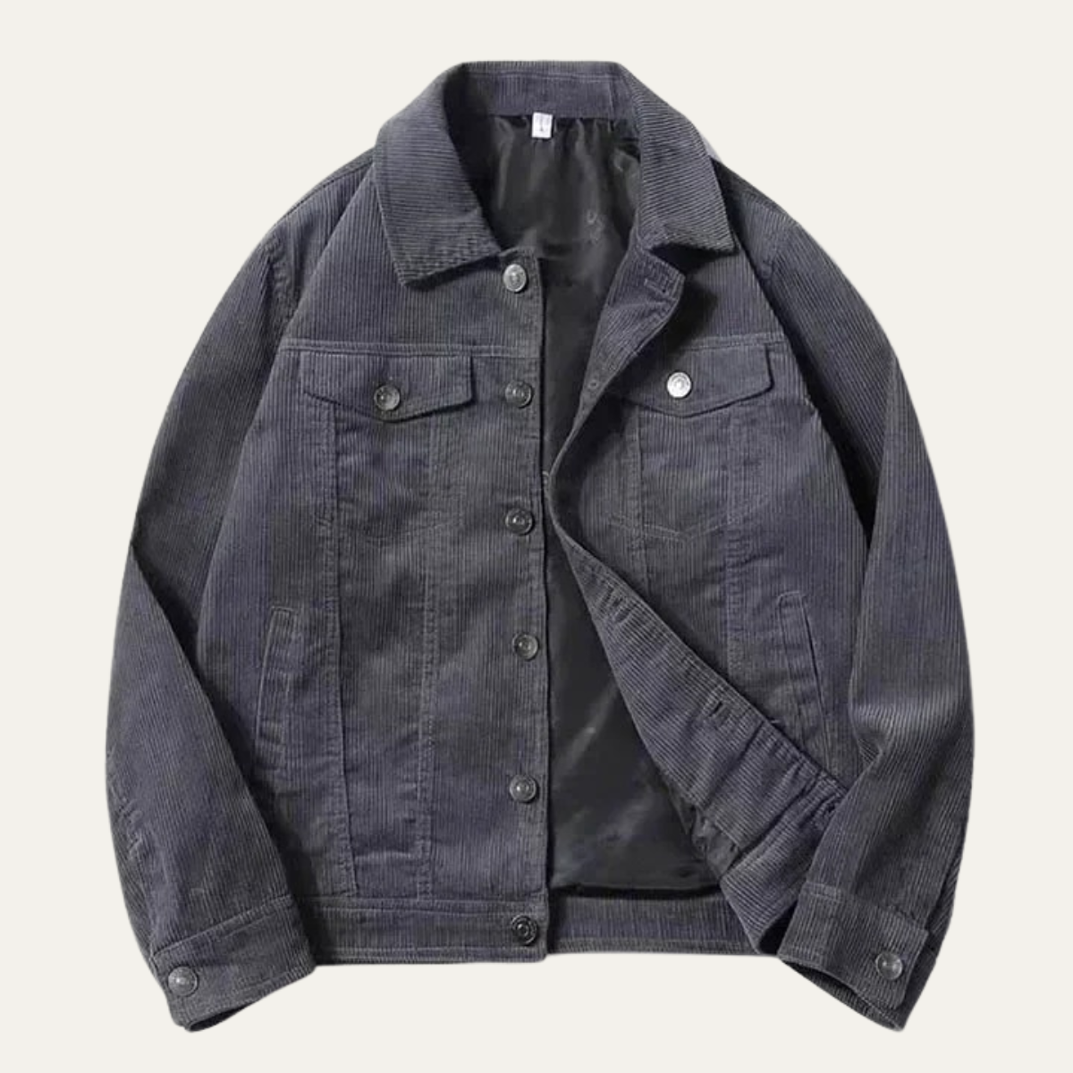 Men’s Corduroy Trucker Jacket with Classic Chest Pockets