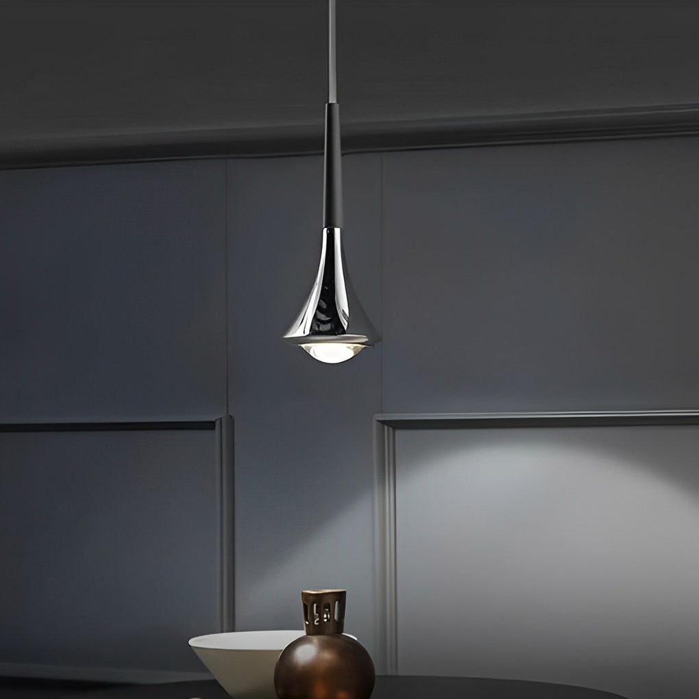 Modern Glass Drop LED Stairway Pendant Light - BritishElegance