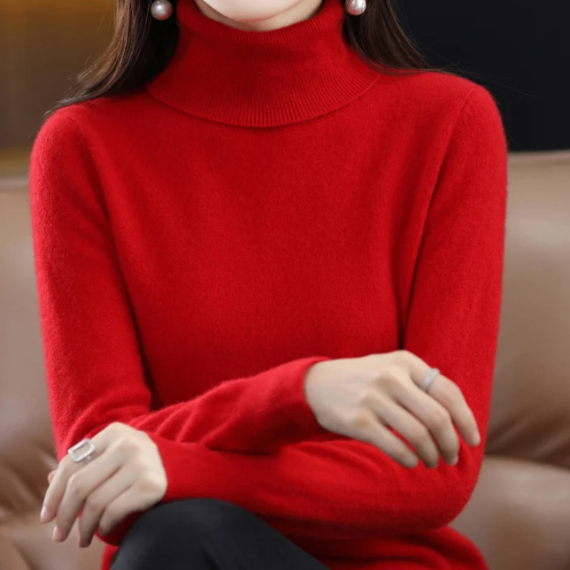Soft Women's Warm Winter Turtleneck Sweater