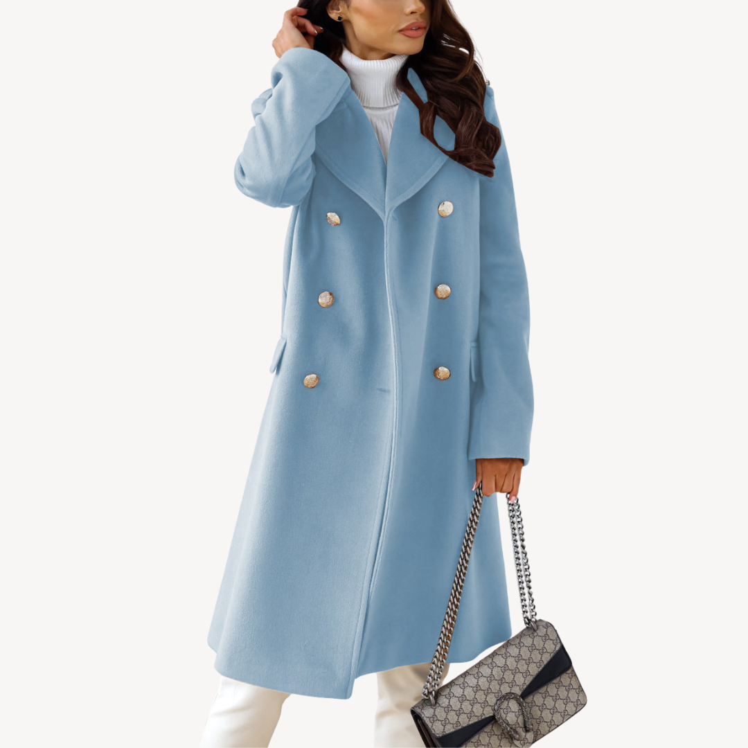 Women's Double-Breasted Wool Coat