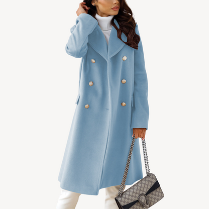 Women's Double-Breasted Wool Coat