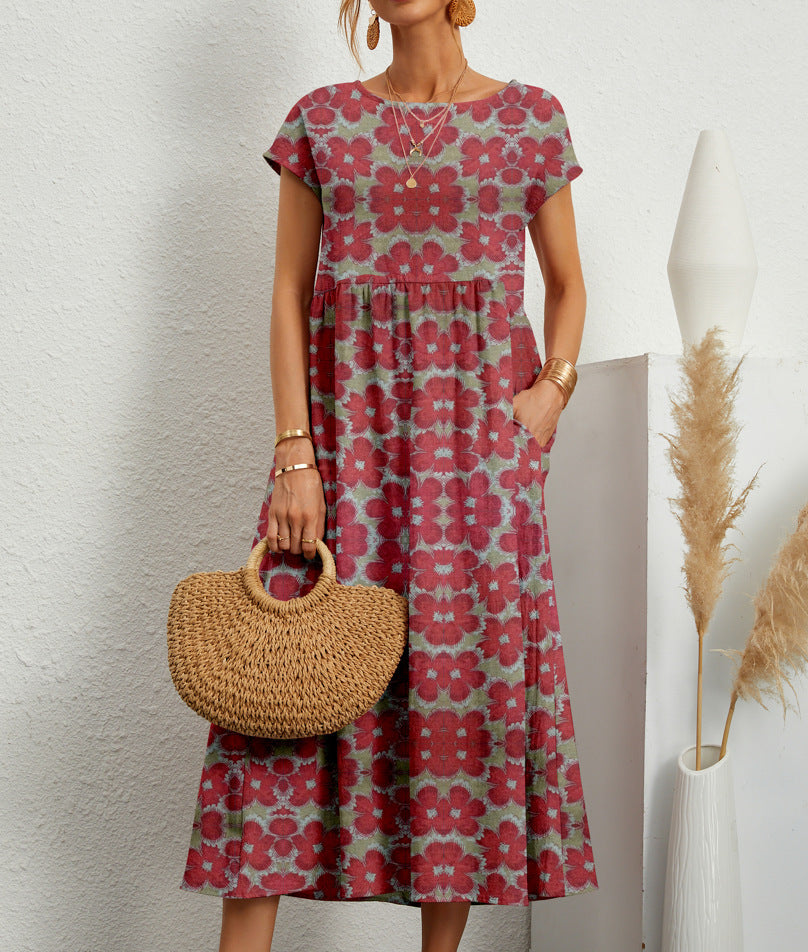 Beautiful Floral Party Dress for Women - BritishElegance