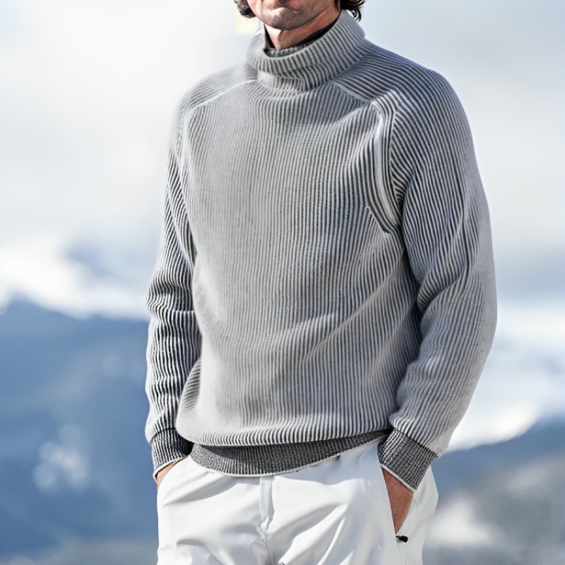 Cozy Men's Winter Turtleneck Sweater - BritishElegance