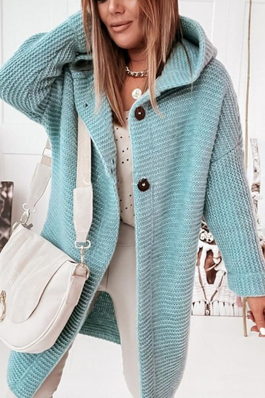 Warm Women's Cable Knit Hooded Vest - BritishElegance