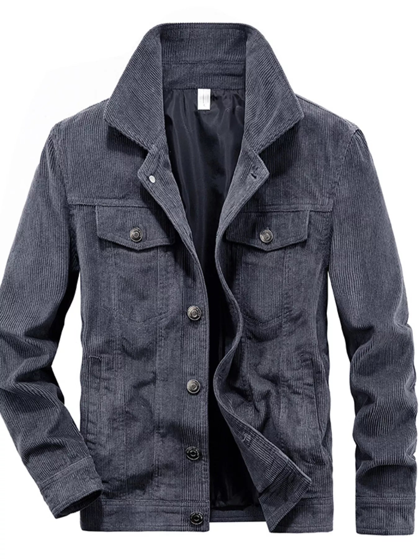 Big and Tall Corduroy Coat - BritishElegance