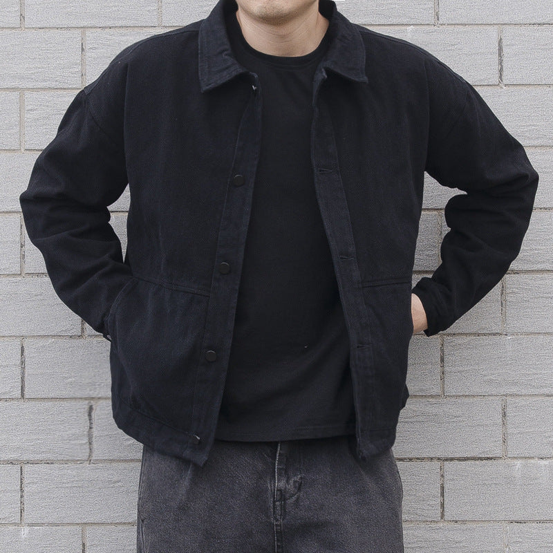 Relaxed Fit Men's Button Down Jacket - BritishElegance