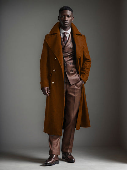 Long Wool Coat - Men