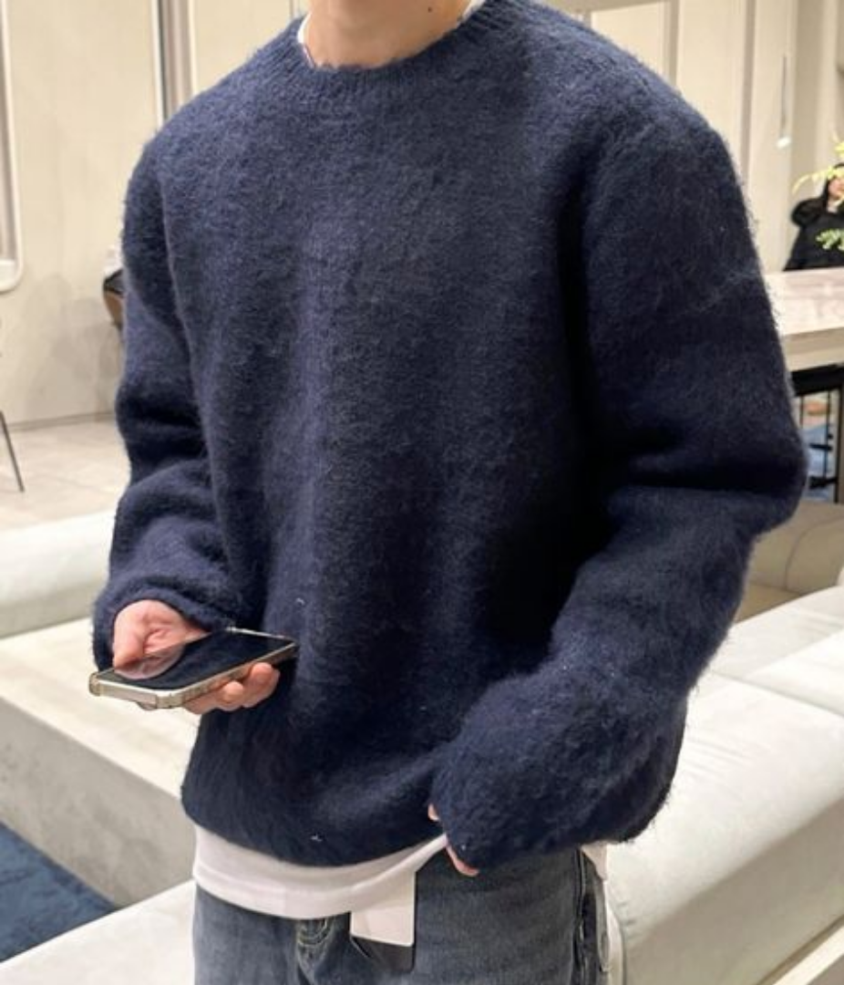 Classic Structured Wool Sweater for Women