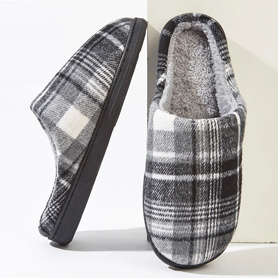 Cozy Mens Fleece Lined Slippers