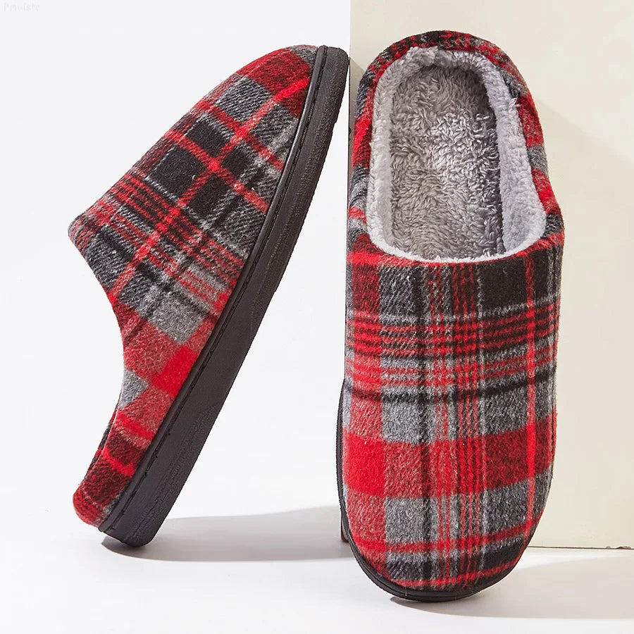 Cozy Mens Fleece Lined Slippers
