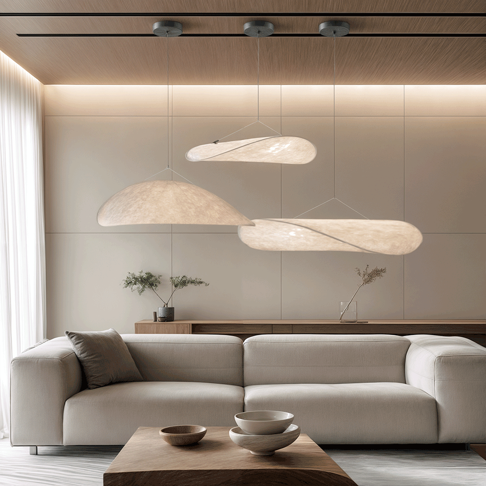 Unique Leaf Glass Pendant Light - BritishElegance