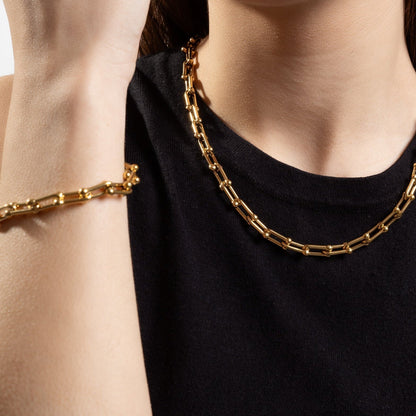 Isla | Waterproof gold-plated chain bracelet - Adjustable fit