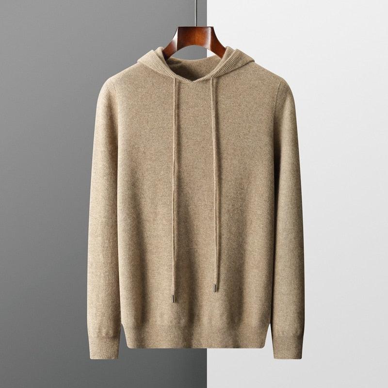 Simple Men's Pullover Hoodie with Adjustable Fit - BritishElegance