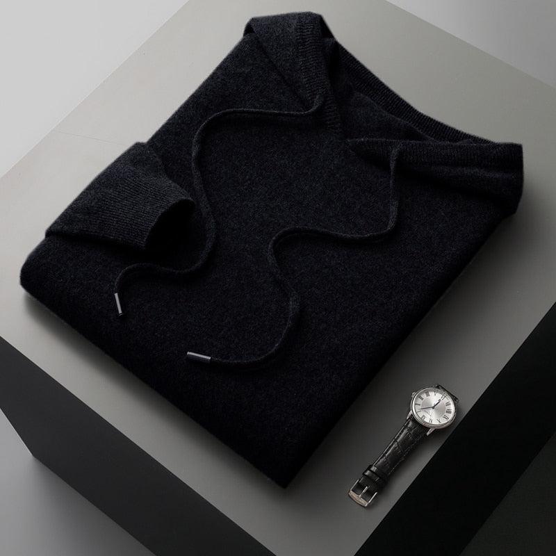 Simple Men's Pullover Hoodie with Adjustable Fit