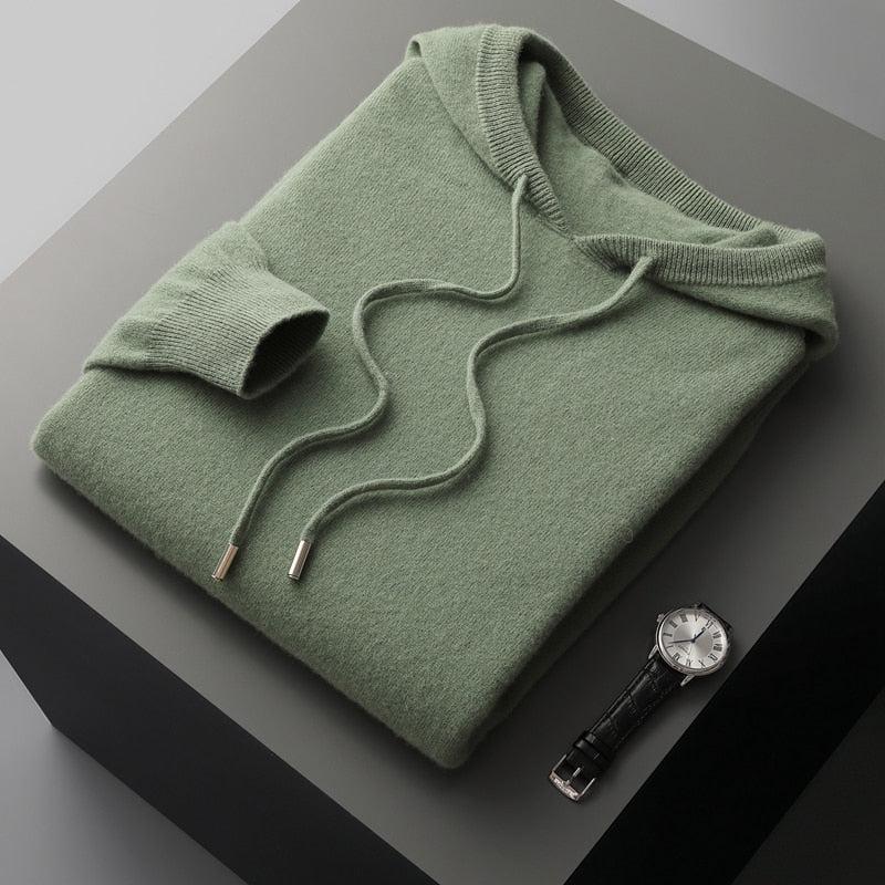 Simple Men's Pullover Hoodie with Adjustable Fit
