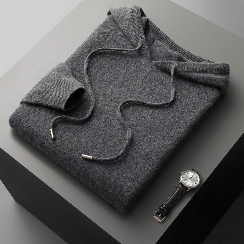 Simple Men's Pullover Hoodie with Adjustable Fit